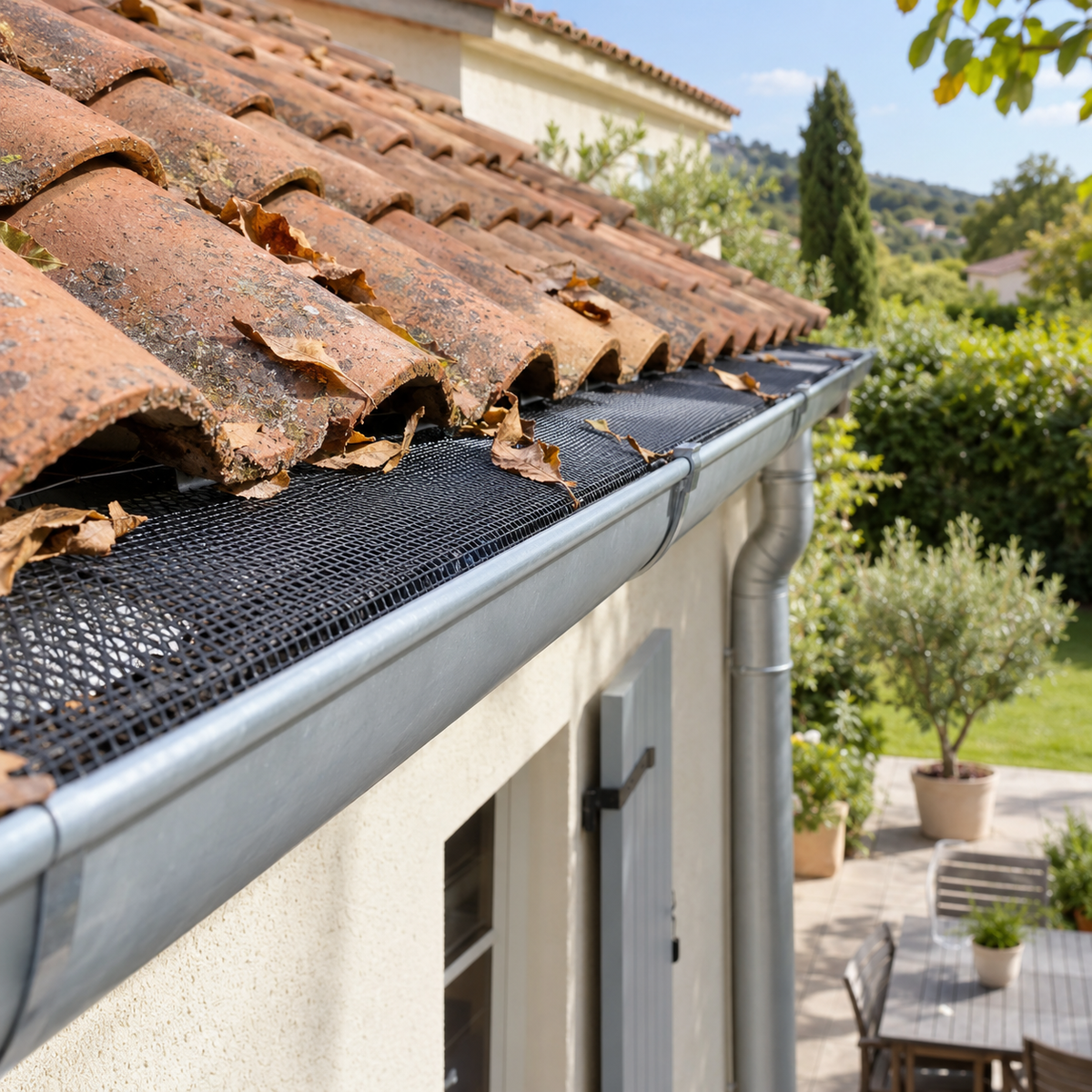 Grille de protection pour gouttière 6 m