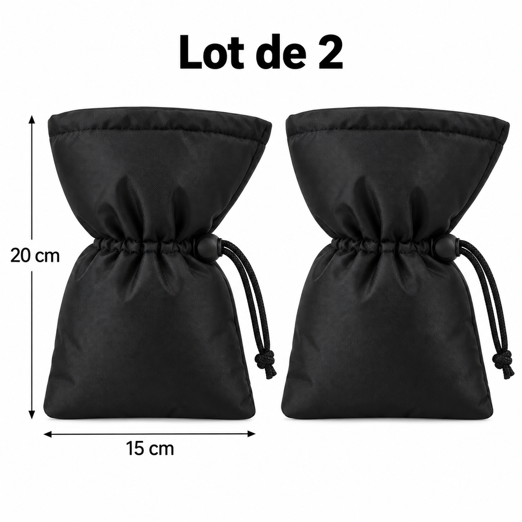 Lot de 2 housses antigel pour robinet extérieur