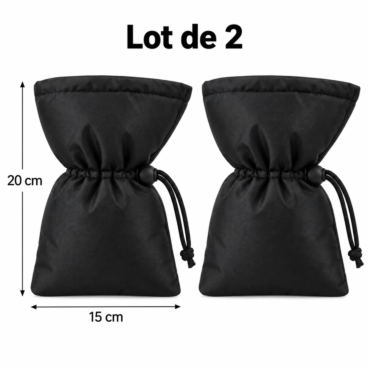Lot de 2 housses antigel pour robinet extérieur