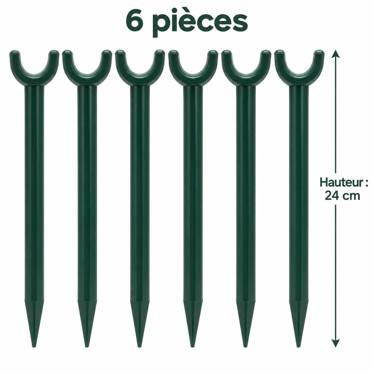 Lot de 6 guides pour tuyau d’arrosage