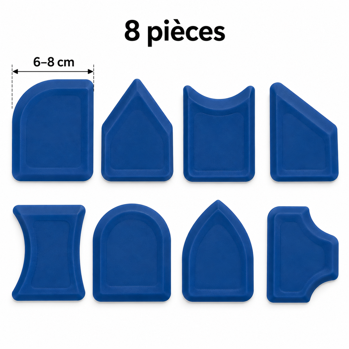 Lot de 8 outils de finition pour joints silicone